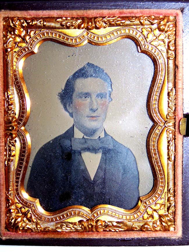 A Very Nice Ambrotype Photographic Image of a Gentleman in a Fine Gutta Percha Case circa 1860 — image 2